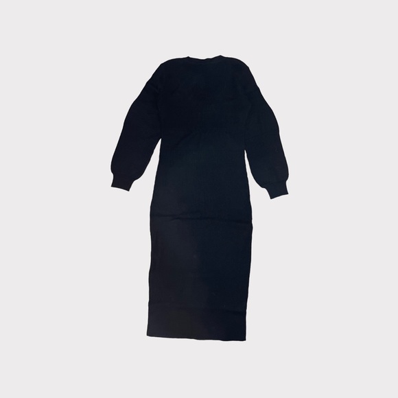 Betsey Johnson Black Ribbed Sweater Dress - Picture 5 of 5